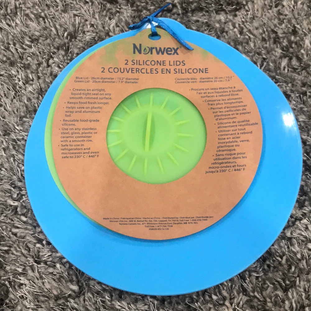 Norwex 2 Silicone Lids